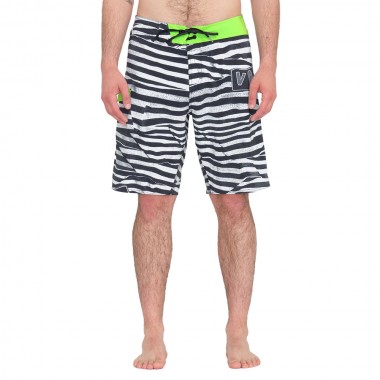 VOLCOM LIDO PRINT MOD 20 BOARDSHORTS ELECTRIC GREEN