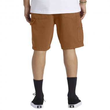 DC CARPENTER BAGGY SHORTS BROWN OVERDYE
