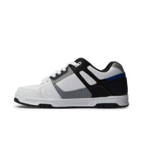 DC STAG SHOES WHITE/GREY/BLUE