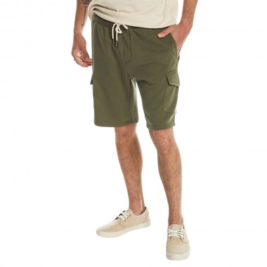 QUIKSILVER CARGO SWEAT SHORTS FOUR LEAF CLOVER
