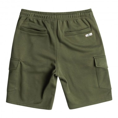 QUIKSILVER CARGO SWEAT SHORTS FOUR LEAF CLOVER