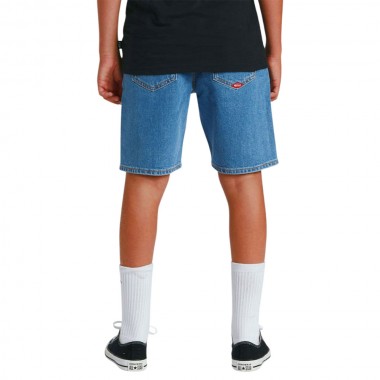 QUIKSILVER SATURN BAGGY K DENIM SHORTS 2001 STONE WASH