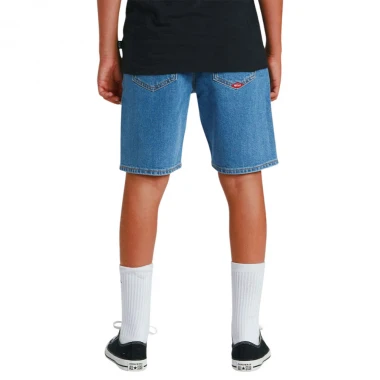 QUIKSILVER SATURN BAGGY K DENIM SHORTS 2001 STONE WASH