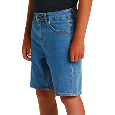 QUIKSILVER SATURN BAGGY K DENIM SHORTS 2001 STONE WASH
