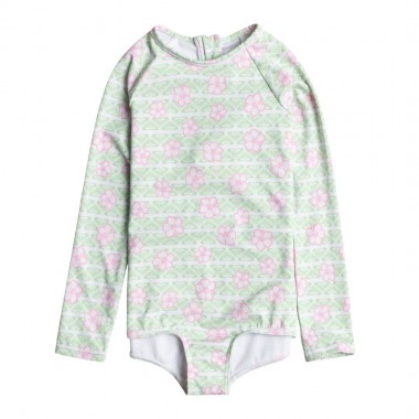 ROXY HIBILINE ONESIE LS K SWIMSUIT WHITE HIBLINE