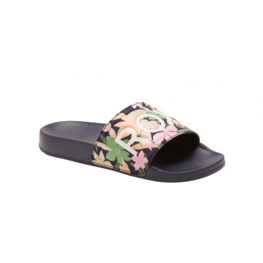 ROXY SLIPPY II K SANDALS LT NAVY/PINK