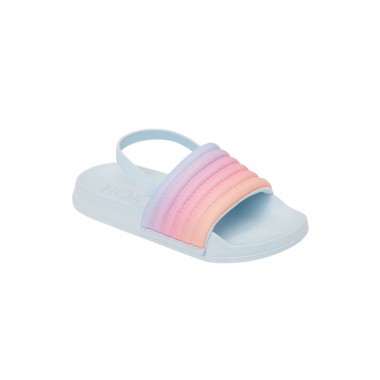 ROXY SLIPPY RIBBED TODDLERS SANDALS LIGHT BLUE