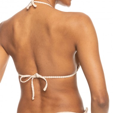 ROXY GINGHAM TIKI TRI/CHEEKY BIKINI SET PORCINI