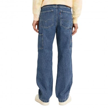 LEVI'S 568 STAY LOOSE CARPENTER PANTS MED INDIGO/SAFE IN CH