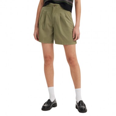 LEVI'S PLEATED W SHORTS GREEN/DEEP LICHEN GREEN