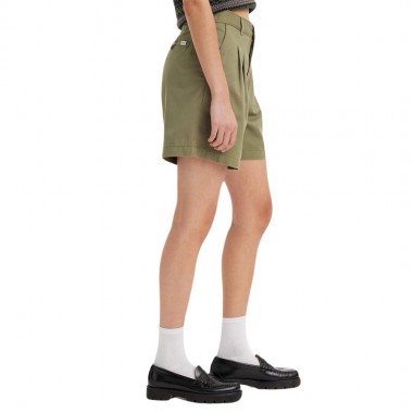 LEVI'S PLEATED W SHORTS GREEN/DEEP LICHEN GREEN