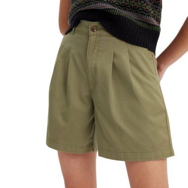 LEVI'S PLEATED W SHORTS GREEN/DEEP LICHEN GREEN
