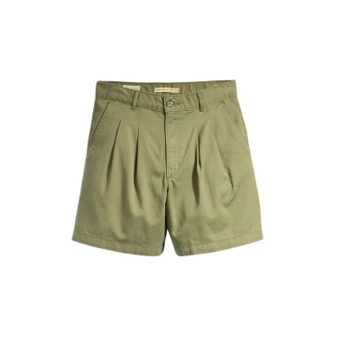 LEVI'S PLEATED W SHORTS GREEN/DEEP LICHEN GREEN