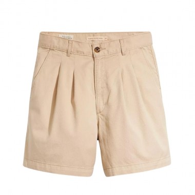 LEVI'S PLEATED W SHORTS NEUTRAL/SAFARI
