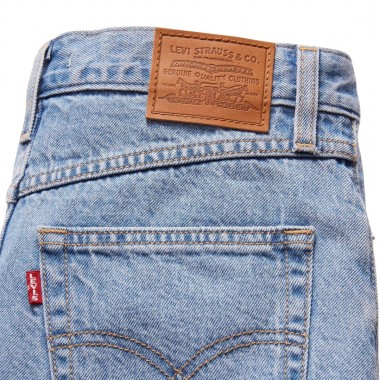 LEVI'S ROLLED 80S MOM W SHORTS MED INDIGO - FLAT FINISH/BLUE