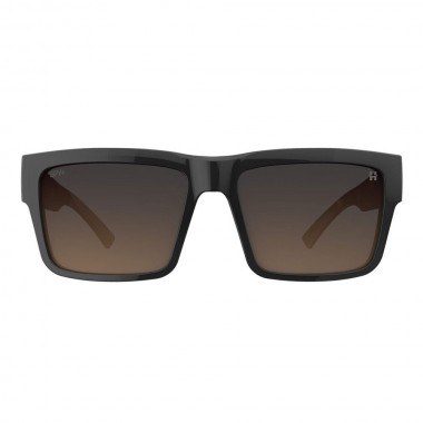 SPY MONTANA SUNGLASSES BLACK/HONEY TORT HAPPY DARK BROWN FADE