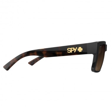 SPY MONTANA SUNGLASSES BLACK/HONEY TORT HAPPY DARK BROWN FADE