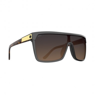 SPY FLYNN SUNGLASSES BLACK/HONEY TORT/HAPPY DARK BROWN FADE