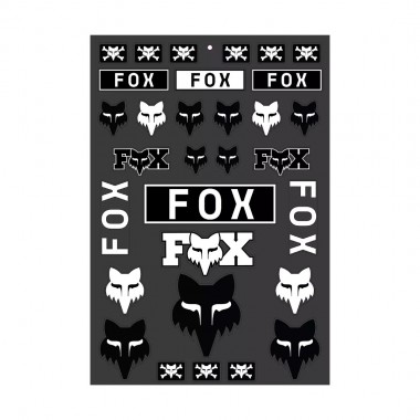 FOX LEGACY TRACK STICKER PACK BLACK