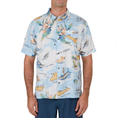 SALTY CREW ISLAND S/S WOVEN SHIRT OFF WHITE