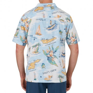 SALTY CREW ISLAND S/S WOVEN SHIRT OFF WHITE