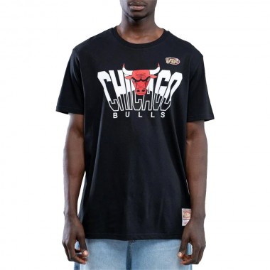 MITCHELL & NESS NBA RETRODOME CHICAGO BULLS TEE BLACK