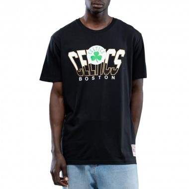 MITCHELL & NESS NBA RETRODOME BOSTON CELTICS TEE BLACK