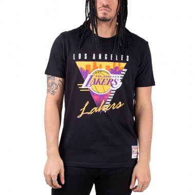 MITCHELL & NESS NBA FINAL SECONDS LOS ANGELES LAKERS TEE BLK