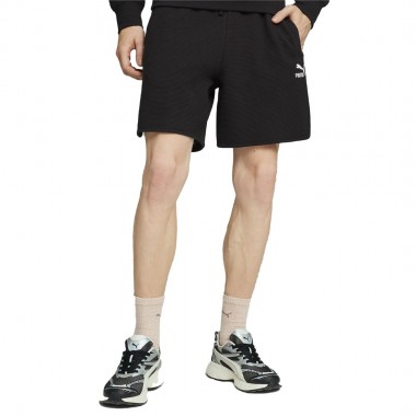 PUMA CLASSICS WAFFLE SHORTS PUMA BLACK