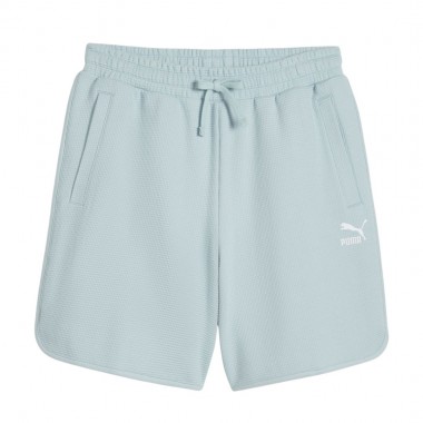 PUMA CLASSICS WAFFLE SHORTS TURQUOISE SURF
