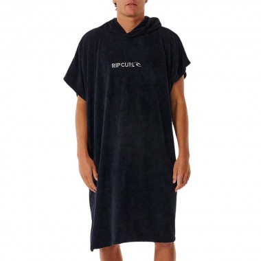 RIP CURL BRAND HOODED TOWEL BLACK/GREY