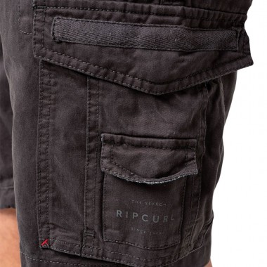 RIP CURL CLASSIC SURF TRAIL CARGO SHORTS WASHED BLACK