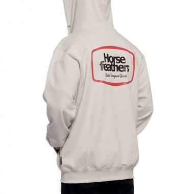 HORSEFEATHERS BRONCO SWEATSHIRT CEMENT