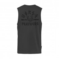 HORSEFEATHERS BAD LUCK TANK TOP GRAY