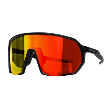 HORSEFEATHERS ARCHIE BIKE SUNGLASSES BLACK/MIRROR RED