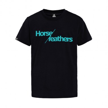 HORSEFEATHERS SLASH YOUTH T-SHIRT BLACK