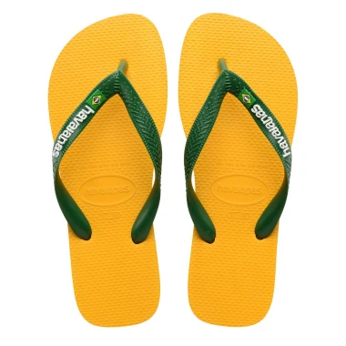 HAVAIANAS BRASIL LOGO SANDALS POP YELLOW