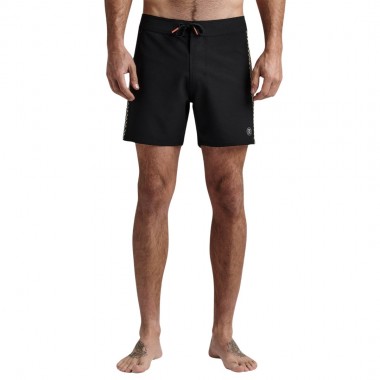 ROARK PASSAGE SIDE PANEL BOARDSHORTS 16&quot BLACK