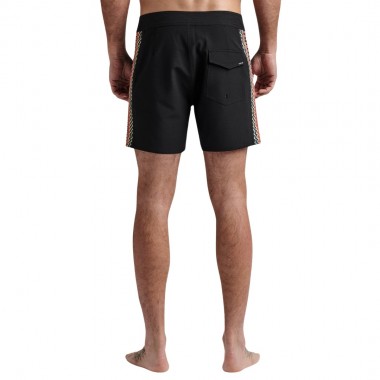 ROARK PASSAGE SIDE PANEL BOARDSHORTS 16&quot BLACK