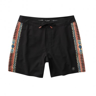 ROARK PASSAGE SIDE PANEL BOARDSHORTS 16&quot BLACK