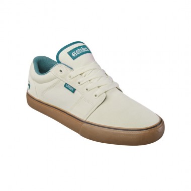 ETNIES BARGE LS SHOES WHITE/BLUE/GUM