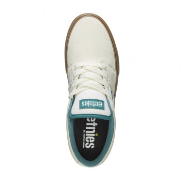 ETNIES BARGE LS SHOES WHITE/BLUE/GUM