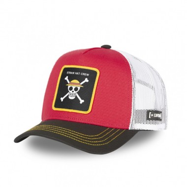 CAPSLAB ONE PIECE TRUCKER CAP RED
