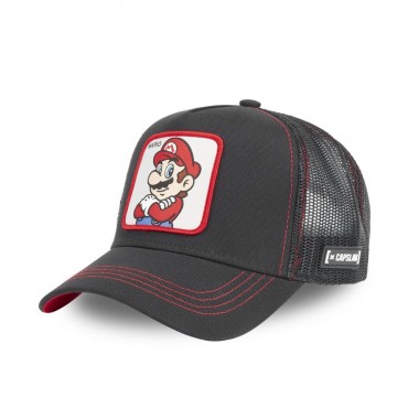 CAPSLAB SUPER MARIO TRUCKER CAP BLACK
