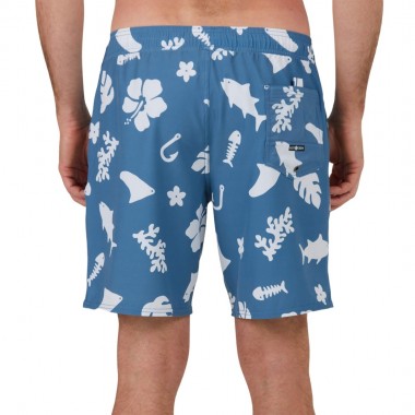 SALTY CREW LOWTIDE ELASTIC BOARDSHORT SLATE/WHITE