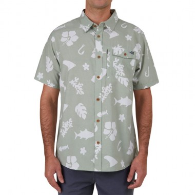 SALTY CREW SHOOTS S/S TECH WOVEN DUSTY SAGE
