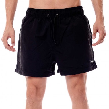 BEE UNUSUAL MONOCHROME SWIM SHORTS BLACK
