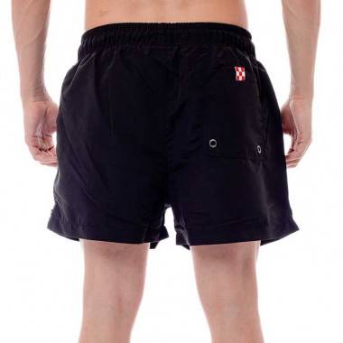 BEE UNUSUAL MONOCHROME SWIM SHORTS BLACK