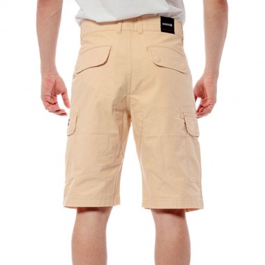 BEE UNUSUAL RIPSTOP CARGO SHORTS BEIGE