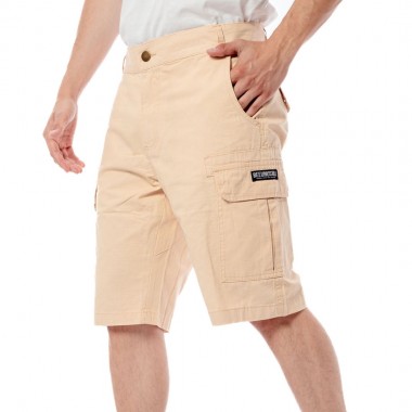 BEE UNUSUAL RIPSTOP CARGO SHORTS BEIGE